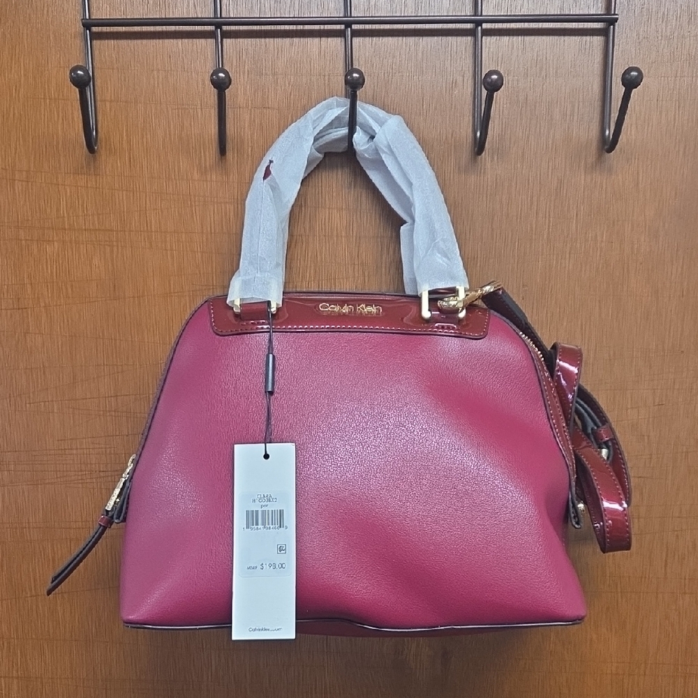 Calvin Klein Clara  Pink Handbag Nwt